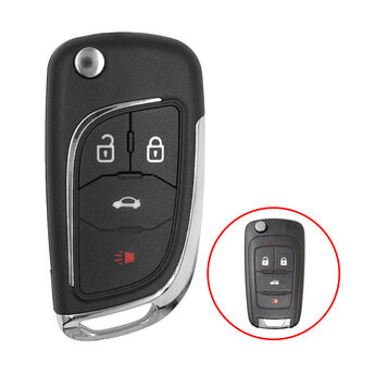 Chevrolet Modified Flip Key Shell 3+1 Buttons