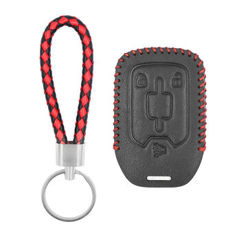 Leather Case For GMC Chevrolet  Smart Remote Key 2+1 Buttons...