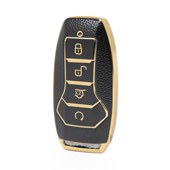 Nano High Quality Gold Leather Cover For BYD Remote Key 4 Buttons...