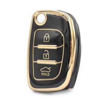 Nano High Quality Cover For Hyundai Flip Remote Key 3 Buttons...