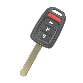 Honda Modern Non-Flip Remote Key Shell 3+1 Button HON66 Blade...