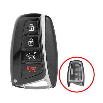 Hyundai Santa Fe 2013 Smart Remote Key Shell 3+1 Button TOY48...