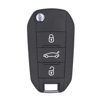 Peugeot Flip Remote Key 3 Buttons 433MHz AES Transponder with...