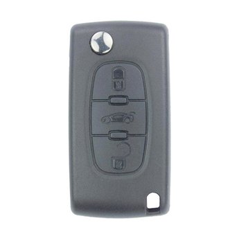 Peugeot 3 Buttons Flip Remote Key Cover without Battery Holder...