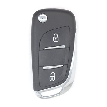 Peugeot 2 Buttons Flip Remote Key Cover with Battery Holder Modified...
