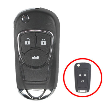 Chevrolet Flip Remote Key Shell 3 Button Modified Type