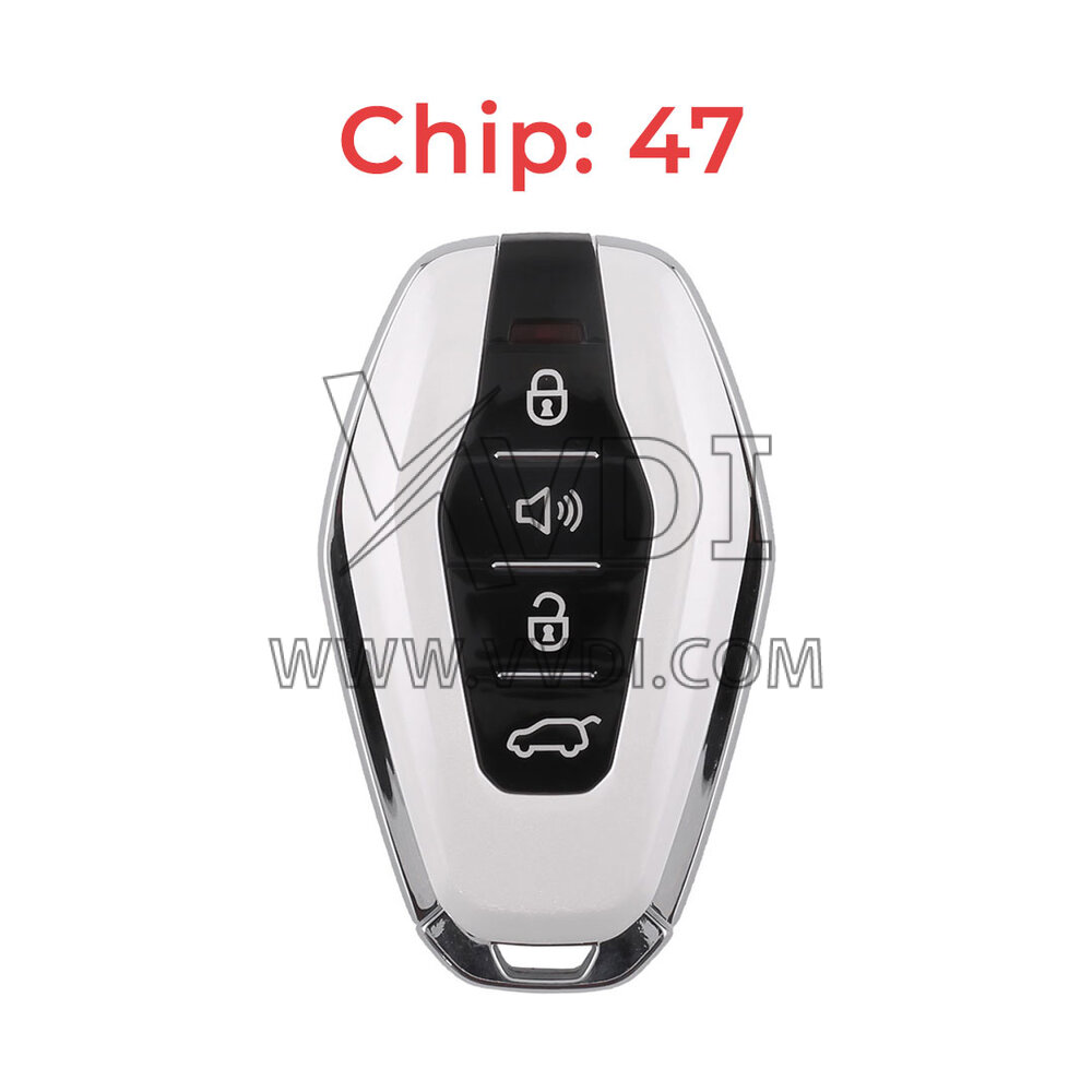VD16005-Jetour Original Smart Remote Key 3+1 Buttons 47 Chip White ...