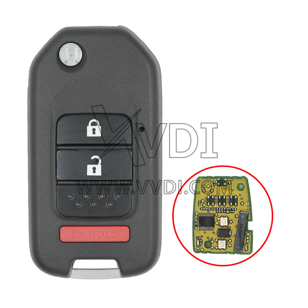 VD20184-Honda Modified Flip Remote Key Shell | VVDI