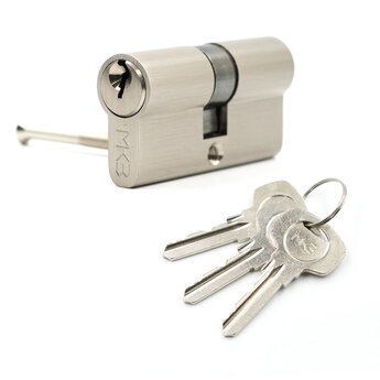 Pure Brass Cylinder with 3 pcs Brass Normal Keys, SN Size 60mm...