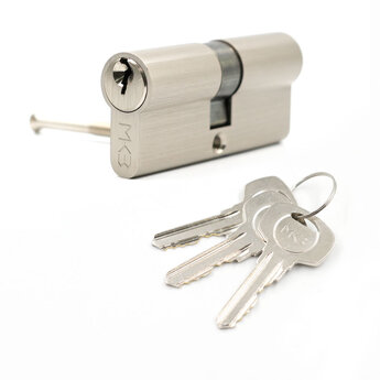 Pure Brass Cylinder with 3 pcs Brass Normal Keys, PN Size 70mm...