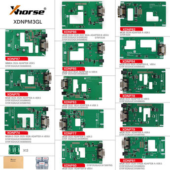 Xhorse XDNPM3 MQB48 Solder Free Adapters Full Package 13 Pieces...