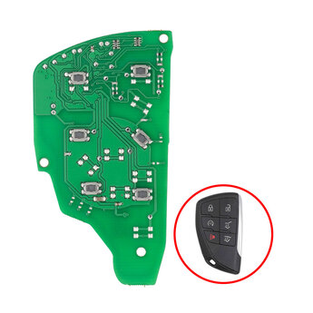 GMC Chevrolet 2021 Smart Remote Key PCB Board 5+1 Buttons 433MHz...