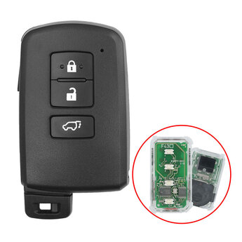 Toyota Rav4 2014 GCC Smart Remote Key Shell 3 Buttons SUV Type...