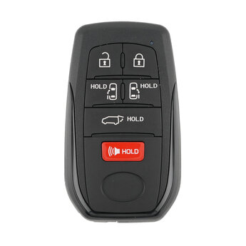 Toyota Sienna 2022 Smart Remote Key Shell 5+1 Buttons Black Sides...