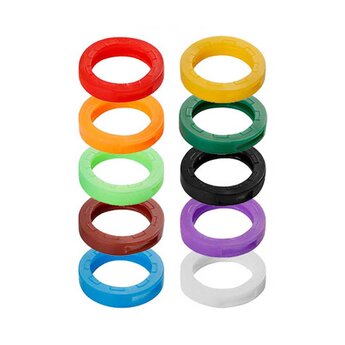 Silicone Key Ring Colorful Toppers  200 PCs Box