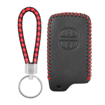 Leather Case For Toyota Smart Remote Key 2 Buttons