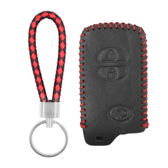Leather Case For Toyota Smart Remote Key 2+1 Buttons
