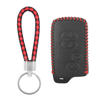 Leather Case For Toyota Smart Remote Key 3+1 Buttons