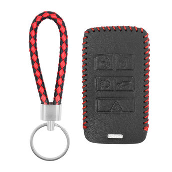 Leather Case For Land Rover Smart Remote Key 4+1 Buttons RV-B...