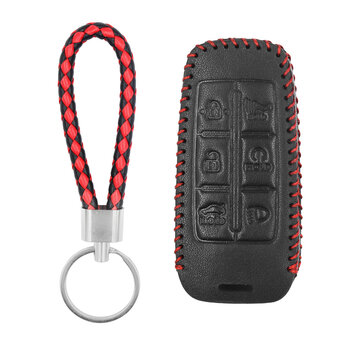 Leather Case For Hyundai Smart Remote Key 5+1 Buttons