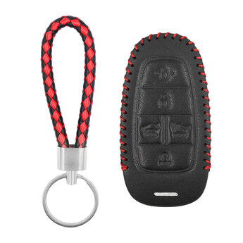 Leather Case For Hyundai Smart Remote Key 5 Buttons HY-I