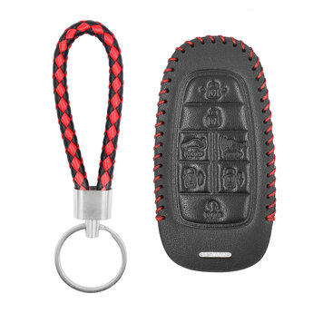 Leather Case For Hyundai Smart Remote Key 7 Buttons