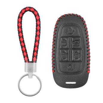 Leather Case For Hyundai Smart Remote Key 6 Buttons HY-Z