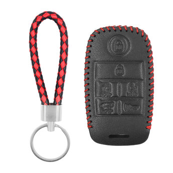 Leather Case For Kia Smart Remote Key 5+1 Buttons