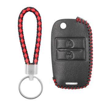 Leather Case For Kia Flip Remote Key 2 Buttons KA-J