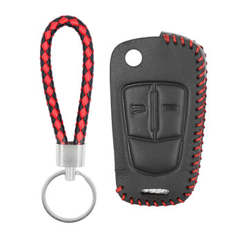 Leather Case For Opel Flip Remote Key 3 Buttons OP-C