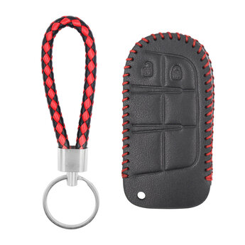 Leather Case For Jeep Smart Remote Key 2 Buttons JP-A