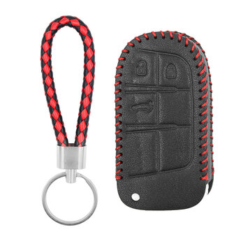 Leather Case For Jeep Smart Remote Key 3 Buttons JP-B