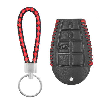 Leather Case For Jeep Smart Remote Key 3+1 Buttons JP-M