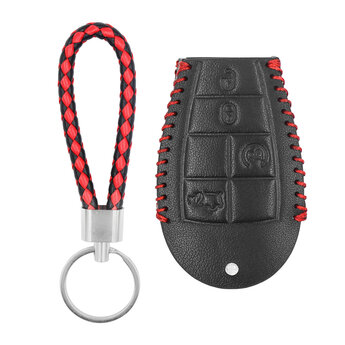 Leather Case For Jeep Smart Remote Key 4+1 Buttons JP-N