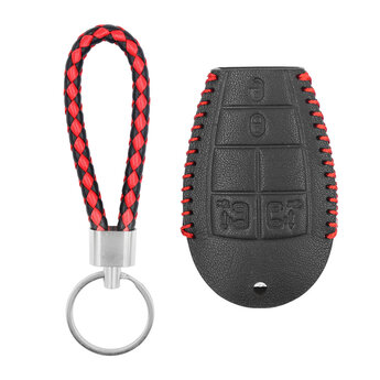 Leather Case For Jeep Smart Remote Key 4+1 Buttons JP-Q