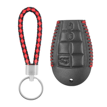 Leather Case For Jeep Smart Remote Key 3+1 Buttons JP-S