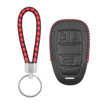 Leather Case For Alfa Romeo Smart Remote Key 3 Buttons