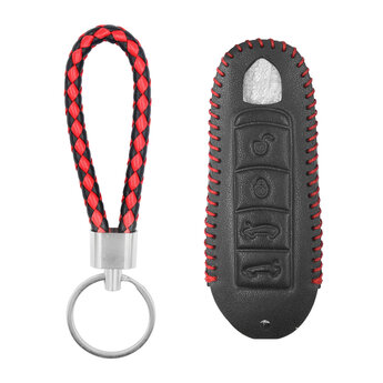 Leather Case For Porsche Smart Remote Key 4 Buttons