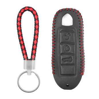 Leather Case For Porsche Smart Remote Key 3 Buttons PSC-B
