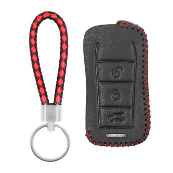 Leather Case For Porsche Flip Remote Key 3+1 Buttons PSC-C