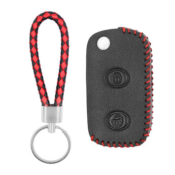 Leather Case For Bentley Flip Remote Key 2 Buttons