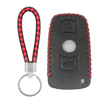 Leather Case For BMW CAS3 Remote Key 3 Buttons