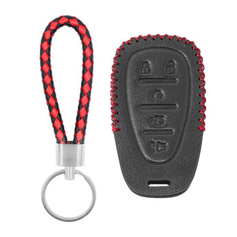 Leather Case For Chevrolet Smart Remote Key 5 Buttons