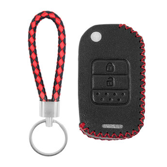Leather Case For Honda Flip Remote Key 2 Buttons