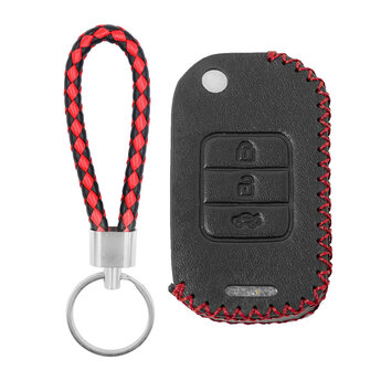 Leather Case For Honda Flip Remote Key 3 Buttons
