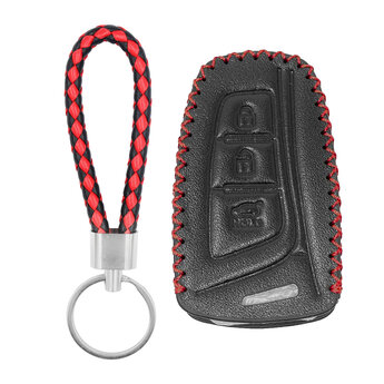 Leather Case For Hyundai Santa Fe Equus Azera Remote Key 3 Buttons...