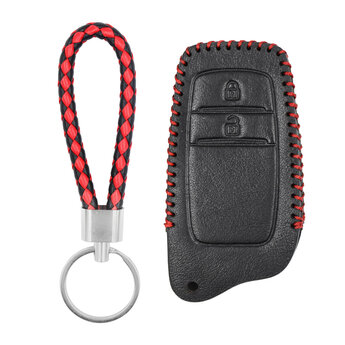 Leather Case For Toyota Land Cruiser Fortuner Hilux Smart Remote...