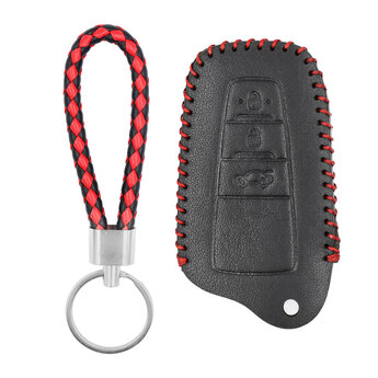 Leather Case For Toyota RAV4 Corolla Highlander Smart Remote...