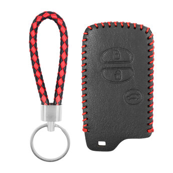 Leather Case For Toyota Land Cruiser 2009-2015 Smart Remote Key...