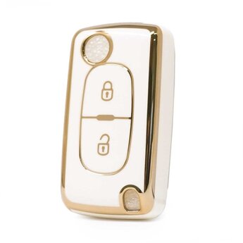 Nano High Quality Cover For Peugeot Flip Remote Key 2 Buttons...